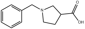 1-ベンジル-ピロリジン-3-カルボン酸 化学構造式