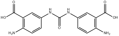 N,N'-bis(3-carboxy-4-aminophenyl)urea,5732-19-4,结构式