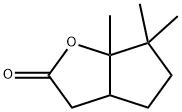 3,3a,4,5,6,6a-ヘキサヒドロ-6,6,6a-トリメチル-2H-シクロペンタ[b]フラン-2-オン 化学構造式