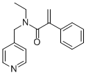 N-エチル-N-(4-ピコリル)アトロパミド 化学構造式
