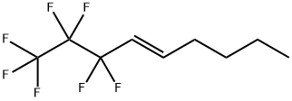 TRANS-1,1,1,2,2,3,3-ヘプタフルオロノン-4-エン 化学構造式