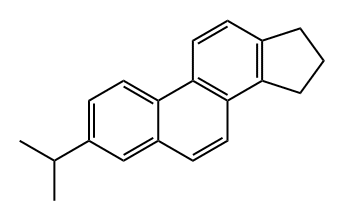 16,17-Dihydro-3-isopropyl-15H-cyclopenta[a]phenanthrene Struktur