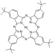 (TETRA-T-BUTYLPHTHALOCYANINATO)NICKEL(II) Struktur