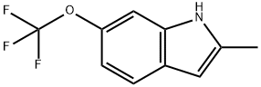 2-メチル-6-(トリフルオロメトキシ)-1H-インドール 化学構造式