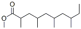 2,4,6,8-Tetramethyldecanoic acid methyl ester 结构式