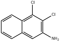 3,4-ジクロロ-2-ナフタレンアミン 化学構造式
