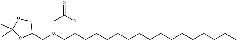 1-[(2,2-Dimethyl-1,3-dioxolan-4-yl)methoxy]-2-heptadecanol acetate,57346-64-2,结构式