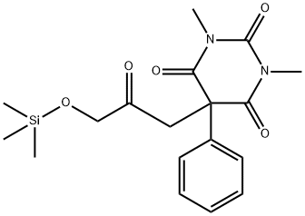 1,3-Dimethyl-5-[2-oxo-3-(trimethylsiloxy)propyl]-5-phenyl-2,4,6(1H,3H,5H)-pyrimidinetrione|