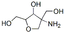 4-アミノ-3-ヒドロキシ-2,4-ビス(ヒドロキシメチル)オキソラン 化学構造式