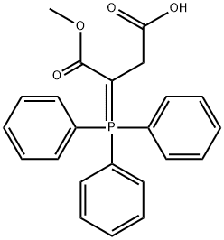 4-Methoxy-4-oxo-3-(triphenylphosphoranylidene)-butanoic acid Struktur