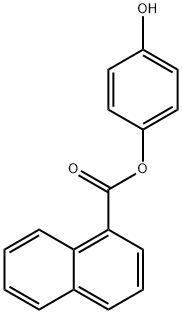 1-Naphthalenecarboxylic acid, 4-hydroxyphenyl ester Structure