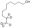 N-デシル-9,9,10,10,10-D5アルコール 化学構造式