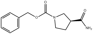 (S)-1-CBZ-3-吡咯烷甲酰胺, 573704-57-1, 结构式