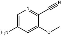 2-Pyridinecarbonitrile,5-amino-3-methoxy-(9CI) Structure