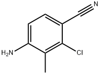 4-氨基-2-氯-3-甲基苯腈, 573768-09-9, 结构式