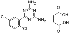 6-(2,5-二氯苯基)-1,3,5-三嗪-2,4-二胺马来酸盐 结构式