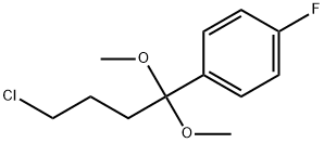 1-(4-Fluorophenyl)-1,1-dimethoxy-4-chlorobutane Struktur