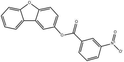 2-Dibenzofuranol,3-nitrobenzoate(9CI) 化学構造式