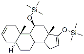 Silane, [[(5alpha,11beta)-androsta-2,16-diene-11,17-diyl]bis(oxy)]bis[ trimethyl-,57397-13-4,结构式