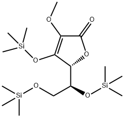 L-Ascorbic acid, 2-O-methyl-3,5,6-tris-O-(trimethylsilyl)- Structure