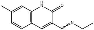 2(1H)-Quinolinone,3-[(ethylimino)methyl]-7-methyl-(9CI),573974-93-3,结构式