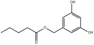 Pentanoic acid, (3,5-dihydroxyphenyl)methyl ester (9CI) Structure