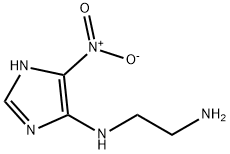 1,2-Ethanediamine,  N-(5-nitro-1H-imidazol-4-yl)-  (9CI) 化学構造式