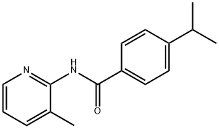 Benzamide, 4-(1-methylethyl)-N-(3-methyl-2-pyridinyl)- (9CI) Struktur