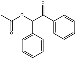 酢酸(R)-α-ベンゾイルベンジル 化学構造式