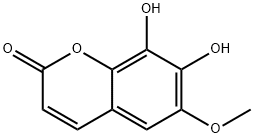 7,8-DIHYDROXY-6-METHOXYCOUMARIN Structure