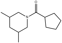 Piperidine, 1-(cyclopentylcarbonyl)-3,5-dimethyl- (9CI),574008-98-3,结构式