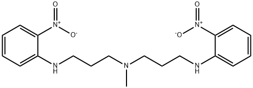 N-methyl-N'-(2-nitrophenyl)-N-[3-[(2-nitrophenyl)amino]propyl]propane-1,3-diamine  Structure