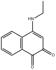 1,2-Naphthalenedione, 4-(ethylamino)- (9CI) Struktur