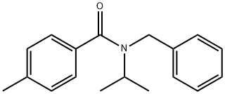 N-苄基-N-异丙基-4-甲基苯甲酰胺, 57409-42-4, 结构式