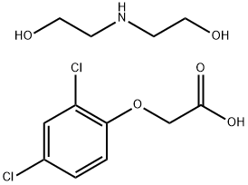 2,4-Dichlorophenoxyacetic acid diethanolamine salt  Structure