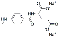 disodium N-[4-(methylamino)benzoyl]-L-glutamate Structure