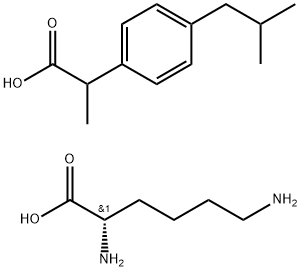 布洛芬赖氨酸盐,57469-77-9,结构式