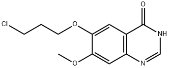 6-(3-氯丙氧基)-7-甲氧基-4(1H)-喹唑啉酮 结构式