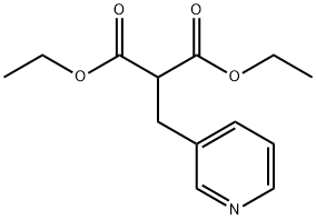 2-(3-ピリジニルメチル)プロパン二酸ジエチル 化学構造式