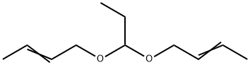 Propanal bis(2-butenyl)acetal 结构式