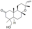 (13R)-18-Hydroxy-8-methyl-14-oxapimar-15-en-2-one Struktur