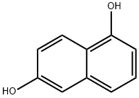 1,6-ジヒドロキシナフタレン 化学構造式