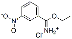3-ニトロベンゼンカルボイミド酸エチル・塩酸塩 化学構造式