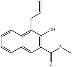 4-Allyl-3-hydroxy-2-naphthalenecarboxylic acid methyl ester Struktur
