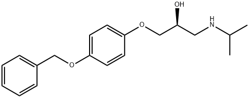 (S)-1-[p-(benzyloxy)phenoxy]-3-(isopropylamino)propan-2-ol  Struktur