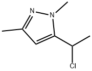 1H-Pyrazole,  5-(1-chloroethyl)-1,3-dimethyl-,57527-85-2,结构式