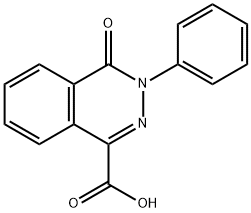 4-氧代-3-苯基二氮杂萘-1-羧酸, 57531-19-8, 结构式
