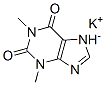 3,7-dihydro-1,3-dimethyl-1H-purine-2,6-dione, potassium salt Struktur