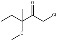 2-Pentanone,  1-chloro-3-methoxy-3-methyl- Structure