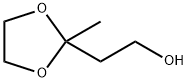 2-(2-ヒドロキシエチル)-2-メチル-1,3-ジオキソラン 化学構造式